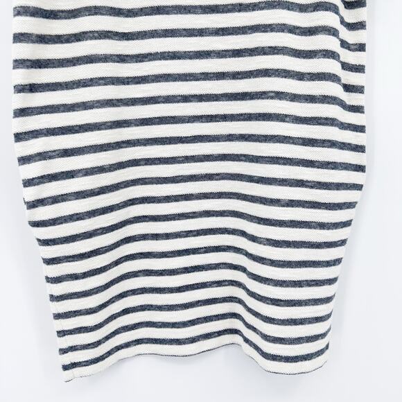 Banana Republic Striped Shift Dress Short Sleeve Pockets Casual Womens Size Med - Picture 5 of 12